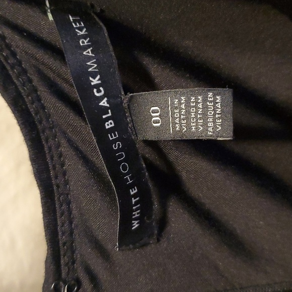 WHBM Stripe Bodycon Midi Dress SZ 00 - Picture 2 of 7